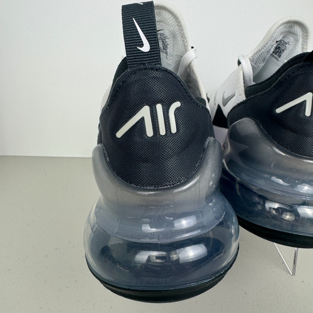Nike Air Max 270 White Black Silver Running Shoes DQ7652-100 Women Size 8 NEW - Picture 9 of 16